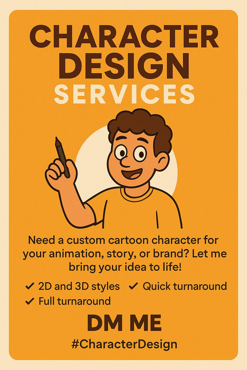 ObynoTutorial's tweet image. Need your own cartoon character for Animation on YouTube, or storytelling? I got you!  
Send me a message to get your complete character design done.  
Let’s bring your ideas to life in cartoon style!  
Use this link to chat me on WhatsApp 👇
wa.me/2348022670625?…