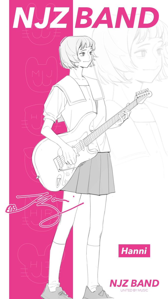 hyewint's tweet photo. njz as band members https://t.co/rkUV4kU0aC