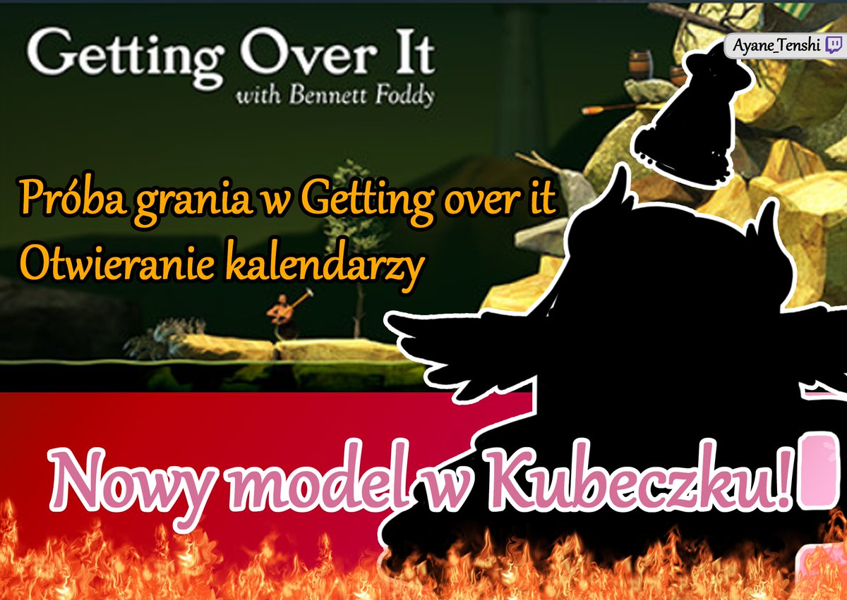 Kochani!!!!!
Już za niecałą godzinę rozpoczynamy nasze zmagania z Getting Over It
(w razie co planem B będzie układnie kwiatków)

Czeka nas takze  NOWY MODEL KUBECZKOWEJ AYANE X-MAS EDITION!!!!!!!!

Po raz kolejny  otworzymy nasze kalendarze i wypijemy herbatkę!!
Widzimy się już