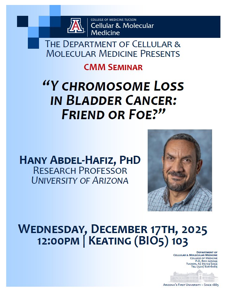 UArizona Dept of Cellular & Molecular Medicine tweet media