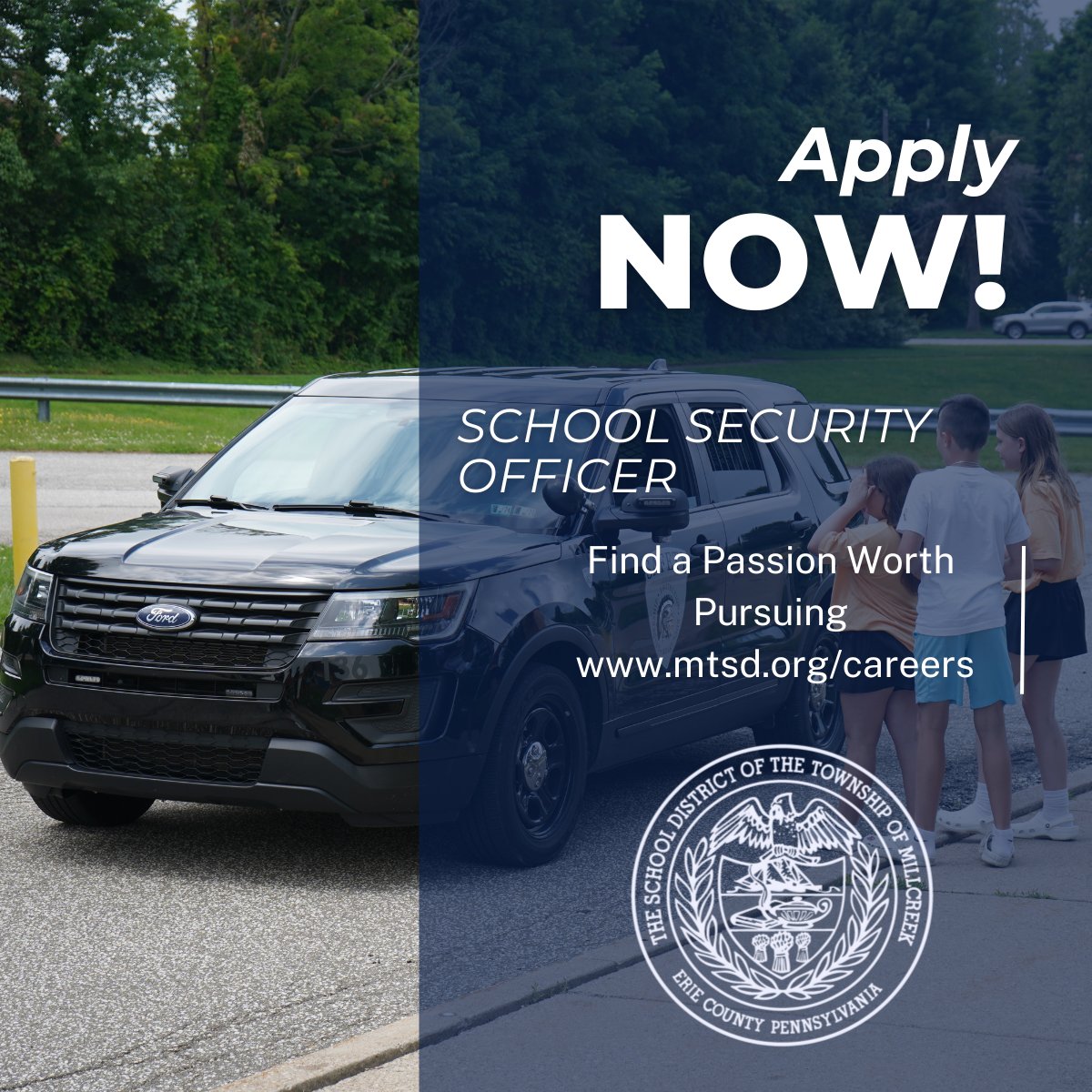 Provide school safety support as a School Security Officer. Foster a secure and welcoming school environment for staff and students by assisting with safety and security responsibilities. Apply today at mtsd.org/careers