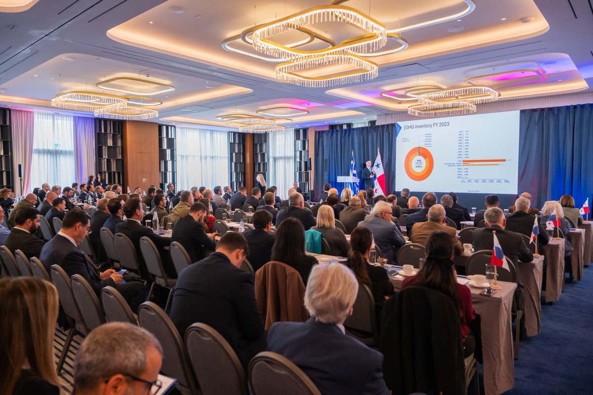 INSBClass's tweet photo. #INSBClass had the honor of participating in the first International Conference themed “Panama: A Strategic Hub to the World of Maritime Services,” by the Embassy of Panama in Greece. Warm congratulations  #Innovation #TechConference #PanamaGreece #MaritimeInnovation https://t.co/MWmCp4Kxvd