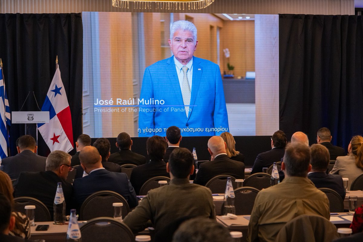 INSBClass's tweet photo. #INSBClass had the honor of participating in the first International Conference themed “Panama: A Strategic Hub to the World of Maritime Services,” by the Embassy of Panama in Greece. Warm congratulations  #Innovation #TechConference #PanamaGreece #MaritimeInnovation https://t.co/MWmCp4Kxvd