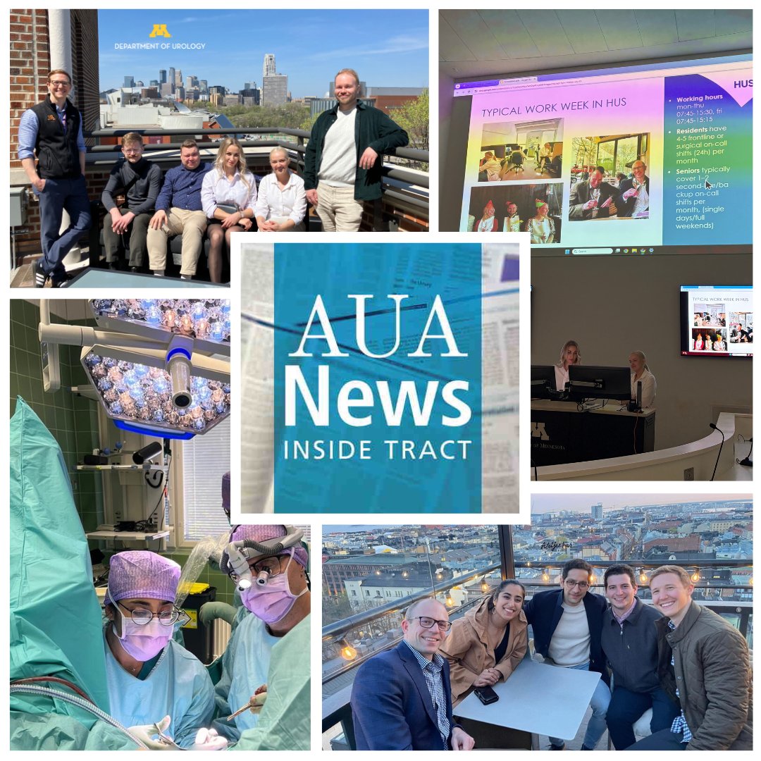 UMNUrology's tweet photo. 🎙️In the latest episode of "AUANews Inside Tract: Training Transformed," Residency Program Director Dr. Philipp Dahm &amp; chief resident Drs. Lane Shish and Pooja Srikanth discuss our partnership and exchange program with the University of Helsinki.

Listen: https://t.co/qS68EcWpGb https://t.co/KBr7ayTCX4