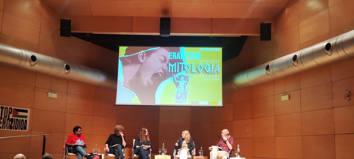 Hoy en #Bilbao en la XXI escuela de Pedro Gómez:
➡️Respuestas democráticas y sindicales frente a la mitología fascista.❌
Con ponentes como <a href="/StevenForti/">Steven Forti</a> @
Julia Shershneva  <a href="/ikuspegi_eus/">Ikuspegi</a> e Imanol Zubero y <a href="/UnaiSordo/">Unai Sordo</a>