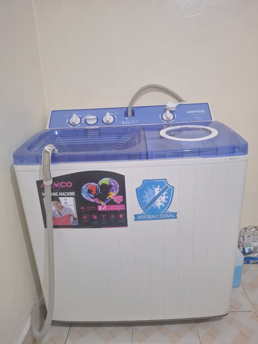 A friend is disposing this washing machine.
Armco semi-automatic 12kg, twin tub washing machine
2months old
Selling price 35k, comes with a hosepipe
Location TRM drive 
Contact 0725818230