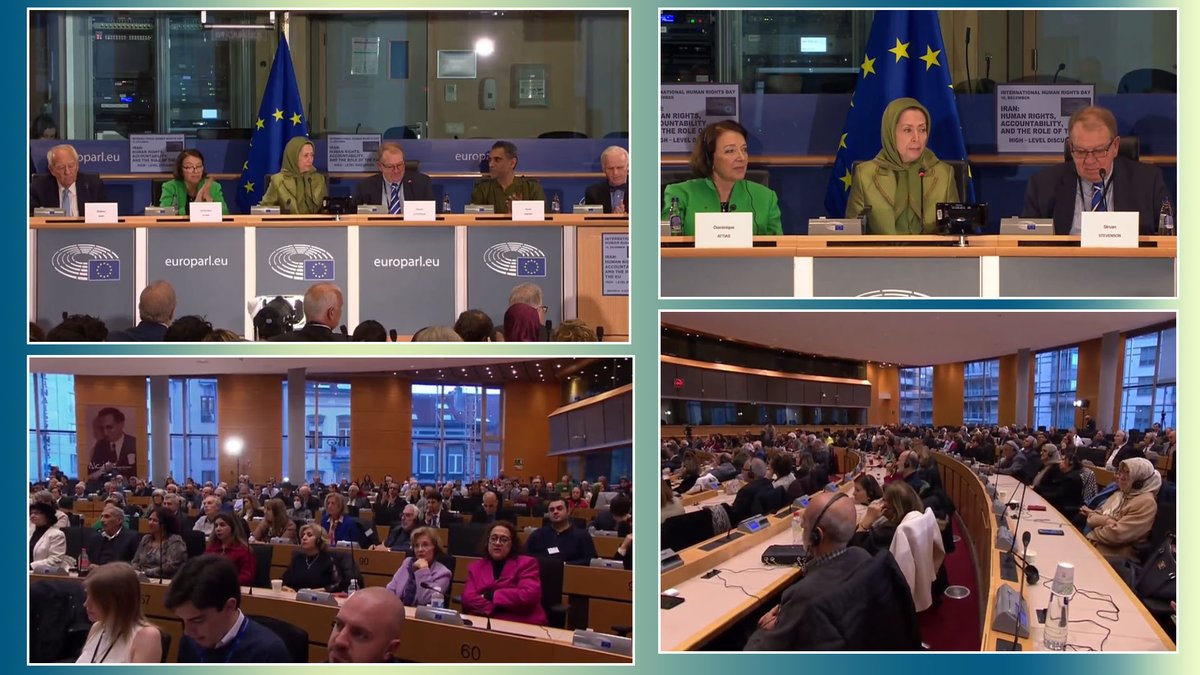 Maryam_Rajavi_P's tweet photo. خامنه‌ای به سرکوب در داخل ایران اکتفا نکرده و سرکوب را به بیرون مرزهای کشور کشانده است. در تیرماه امسال، ۱۲ کشور اروپایی و آمریکا و کانادا، در یک بیانیه مشترک تهدیدات رژیم ایران و سرویس‌های اطلاعاتی‌اش در خاک این کشورها را محکوم کردند.
پارلمان اروپا در قطعنامه‌یی علیه سرکوب فراملی مدافعان حقوق‌بشر، حمله تروریستی سازمان‌دهی شده توسط رژیم ایران به دکتر آلخو ویدال کوادراس را مؤکداً محکوم می‌کند. 
 #StandUp4HumanRights