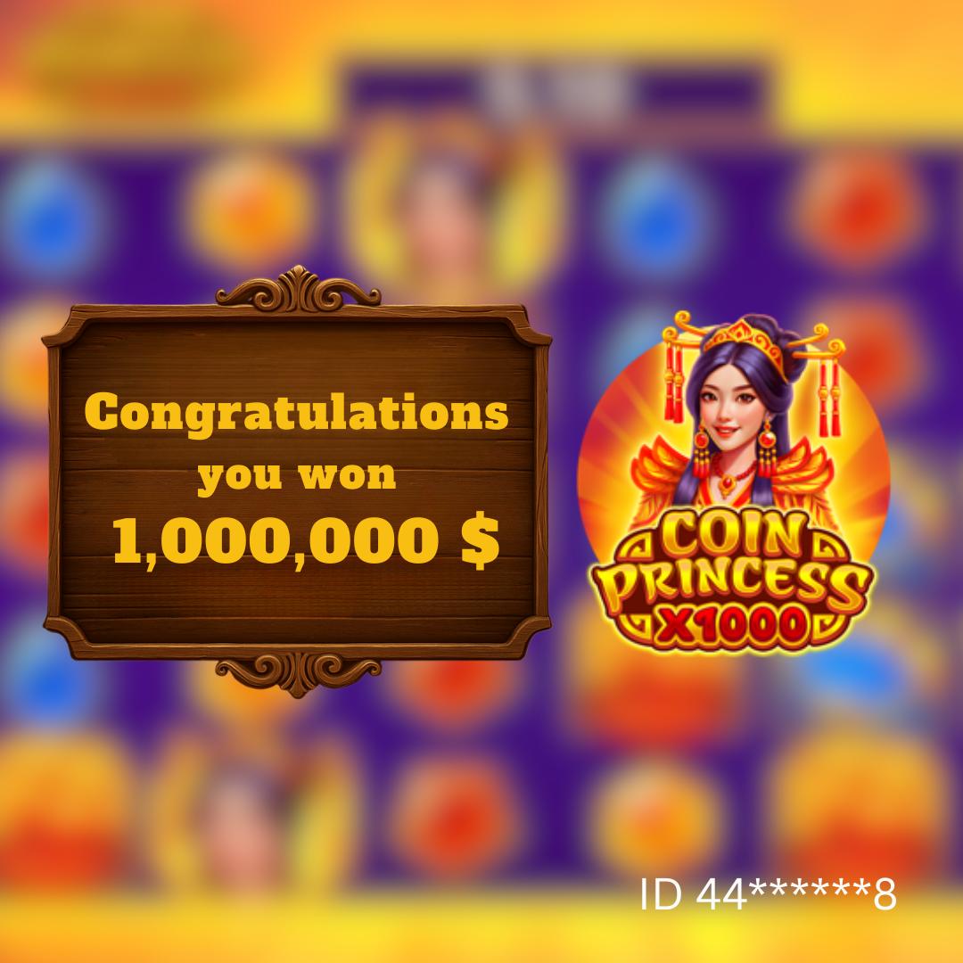 💥 BIG WIN — COIN PRINCESS X1000 👑

💰 1,000,000 $ 💥

🎰 Our player ID 44******8 achieved a magical win in the Coin Princess slot! ✨

⚡ Play now, win, and write your own legend!
👉 winup.uno👈

#Rabona #PlayAmo #Spinz