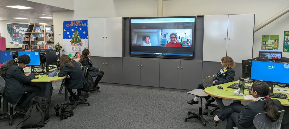 hub_sb's tweet photo. Selected Yr 7 students were thrilled today when they took part in a live online murder mystery writing workshop with renown author Robin Stevens @redbreastedbird. Huge fans of her books, they got stuck in and had a super, sluething session! #SBonnellWorkHard https://t.co/r86xFuYxr1