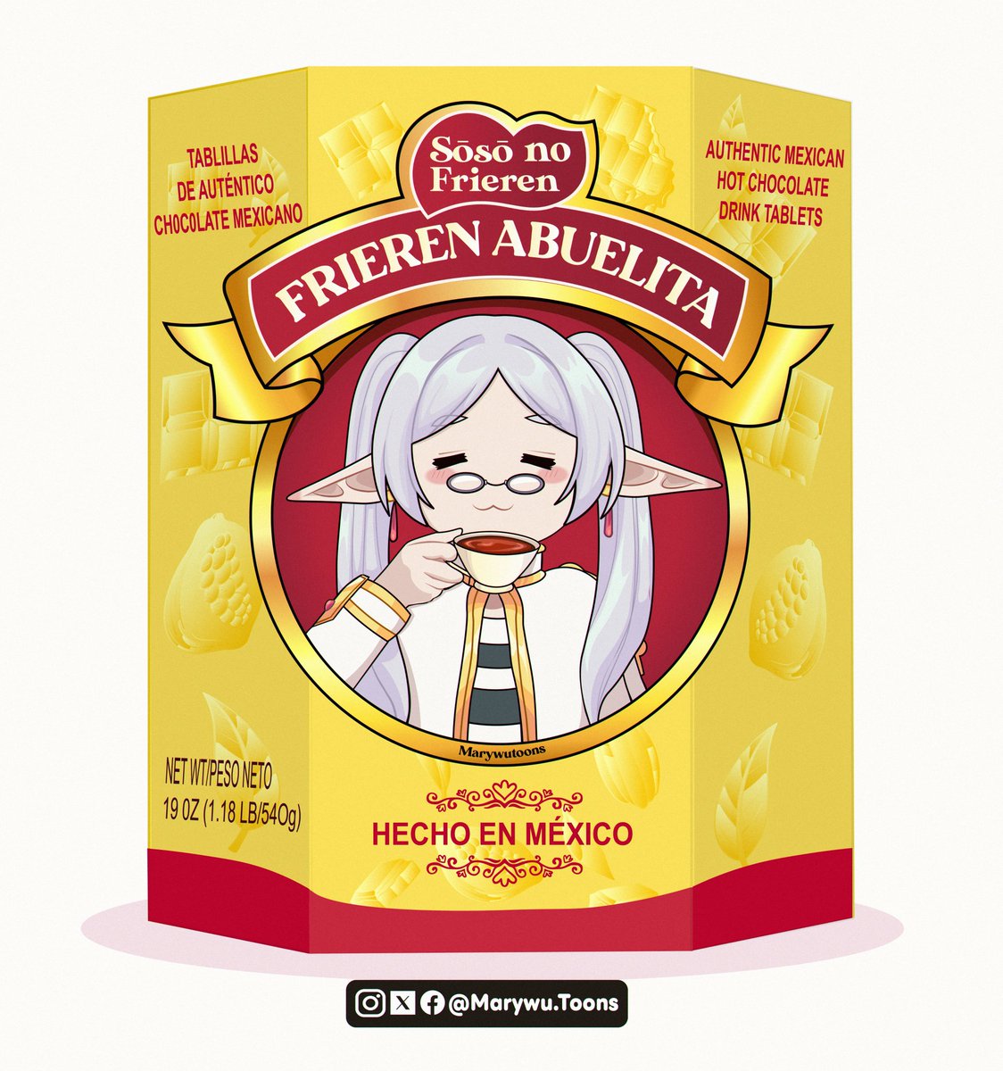 Ahora su versión en caja de chocolate abuelita 🍫

#frieren #anime
