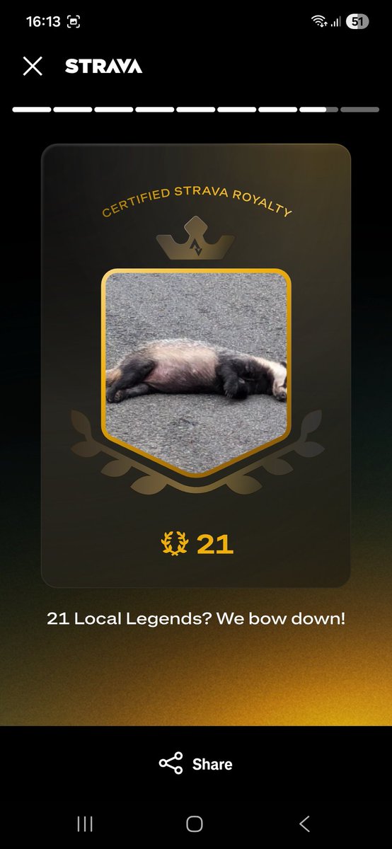 Just got my <a href="/Strava/">Strava</a> year in review.

I wish they would organise a marathon and give out the medals at 25 miles.