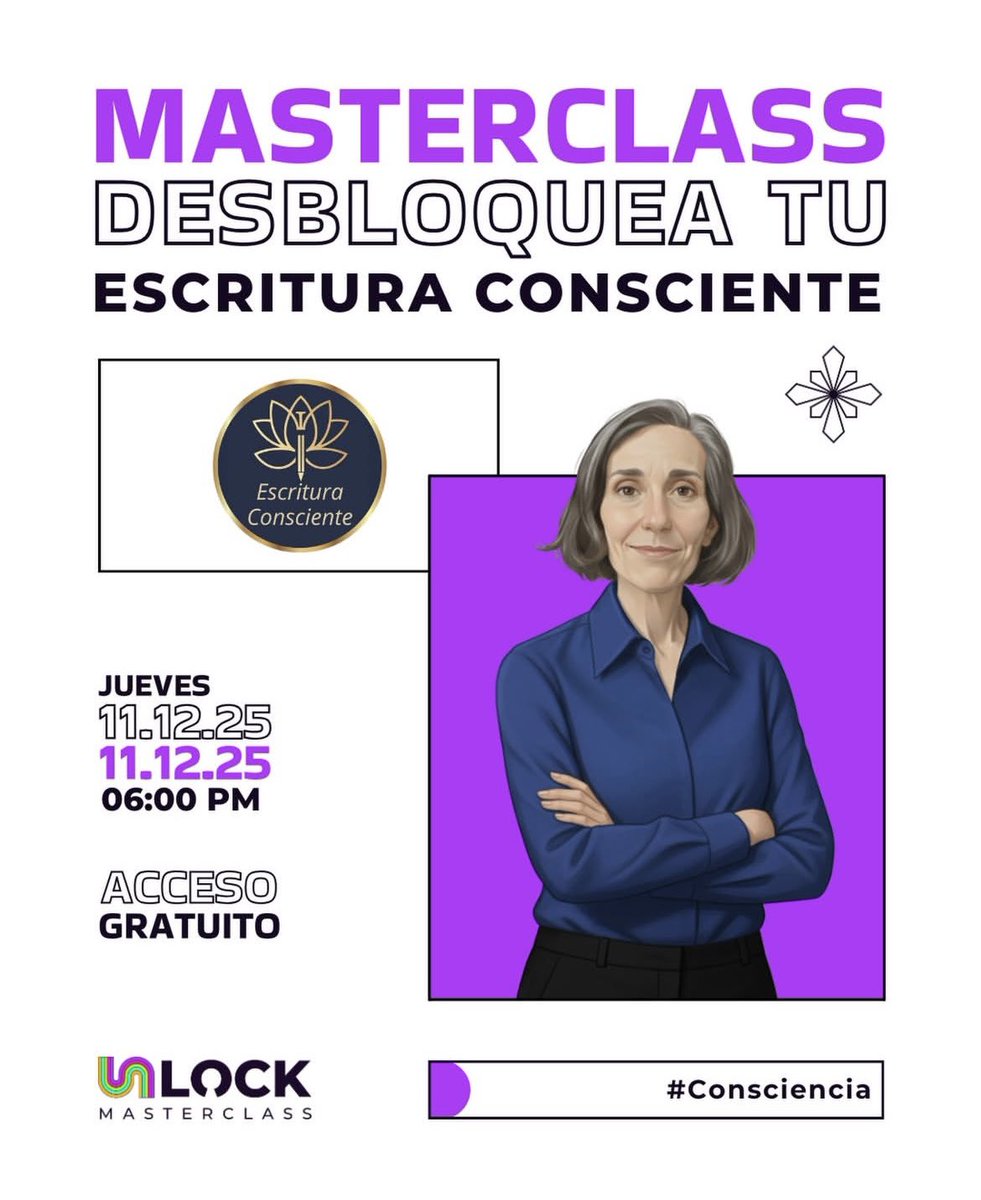 unlocksummit_io's tweet photo. Masterclass Online: DESBLOQUEA TU ESCRITURA CONSCIENTE ✍️✨

Cada cierre de año nos invita a mirar hacia adentro y abrir espacio para un nuevo ciclo más consciente. 

Esta masterclass es ideal para sentir y escucharte a través de la escritura

👇 Regístrate https://t.co/oqUJrJGkpq
