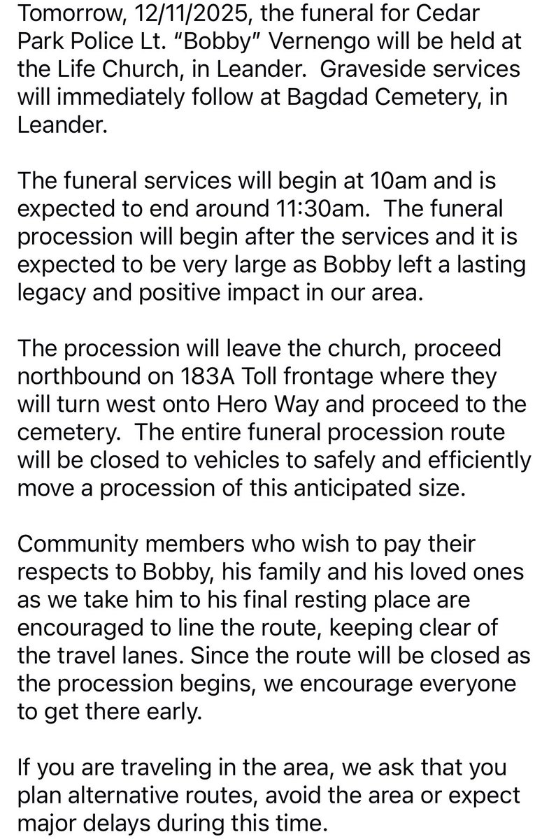 Leander Police tweet media