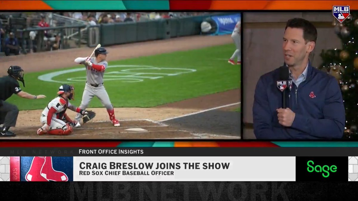 "We're having a bunch of conversations... we had the chance to see up close what Alex [Bregman] can bring to the clubhouse and to the field."

- Red Sox Chief Baseball Officer Craig Breslow

#MLBNHotStove | @SageUSAmerica 