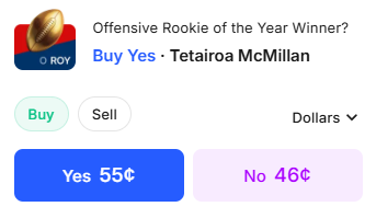 they're selling dollars for $0.55 on Kalshi, nfa