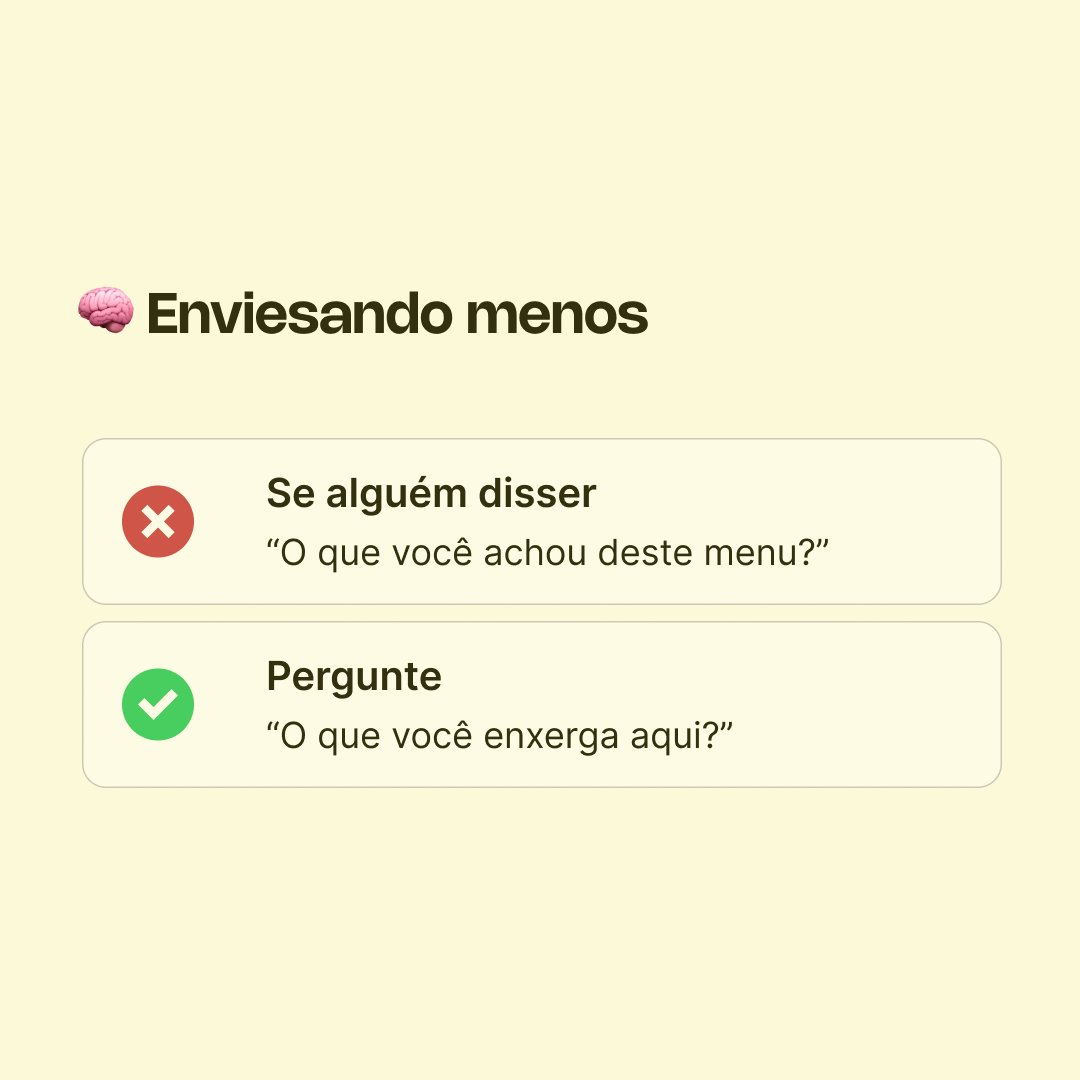 Uma grande quantidade de founders e desenvolvedores simplesmente nunca faz pesquisa, e quando faz comete erros básicos que podem quebrar toda a pesquisa.

Os usuários se enganam e mentem.

Mas eles não fazem por mal, o primeiro motivo é o viés de desejabilidade social,