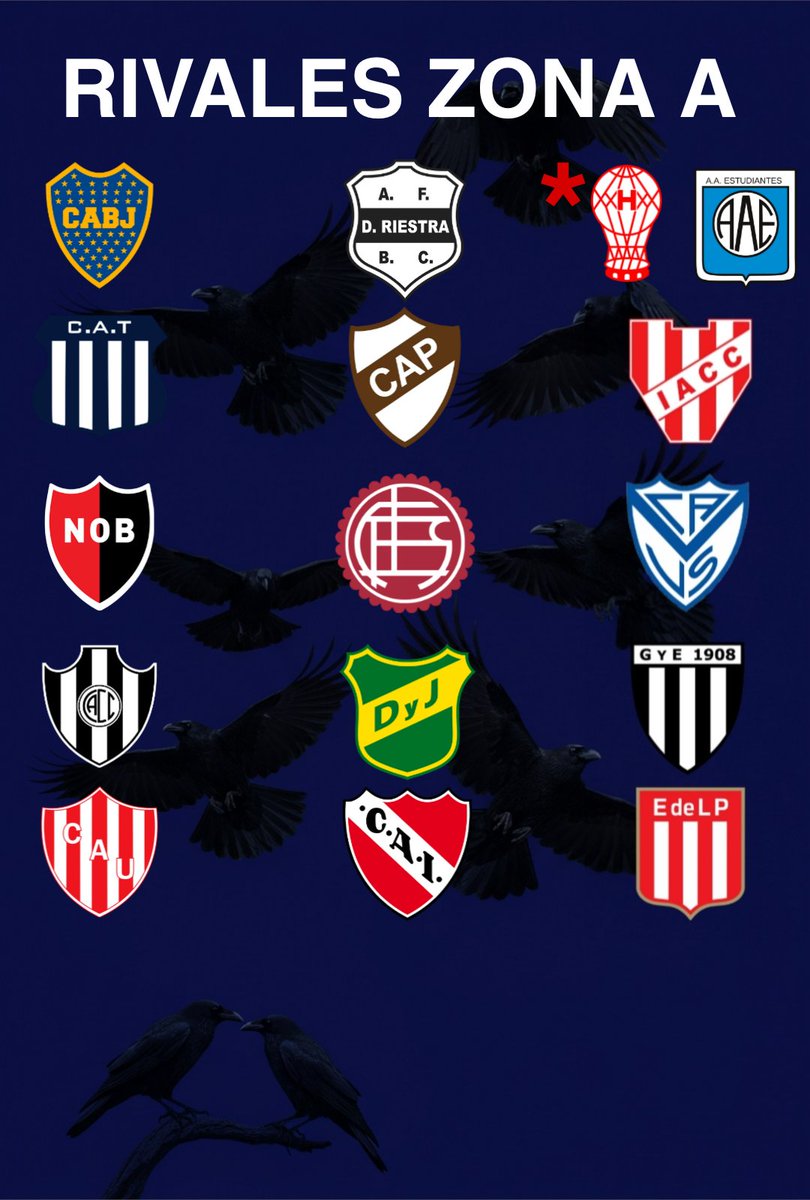 ¡RIVALES CONFIRMADOS! ⚽

#SanLorenzo estará en la Zona A y estos serán los rivales del año. 

*Huracán y Estudiantes de Rio Cuarto pertenecen a la Zona B, pero serán rivales del Ciclón debido a la fecha de clásicos y al partido Interzonal.
