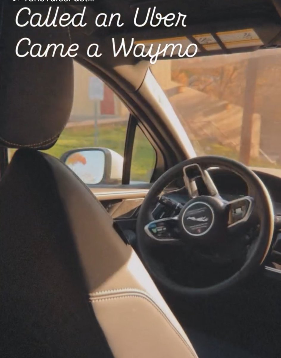 When I ran in 2018, I said driverless ride hail was 10 years away at best. 2020 Waymo launched their robo taxi. Now in 2025 this shot illustrates the coming end to people driven ride hail. #DisruptiveTechnology