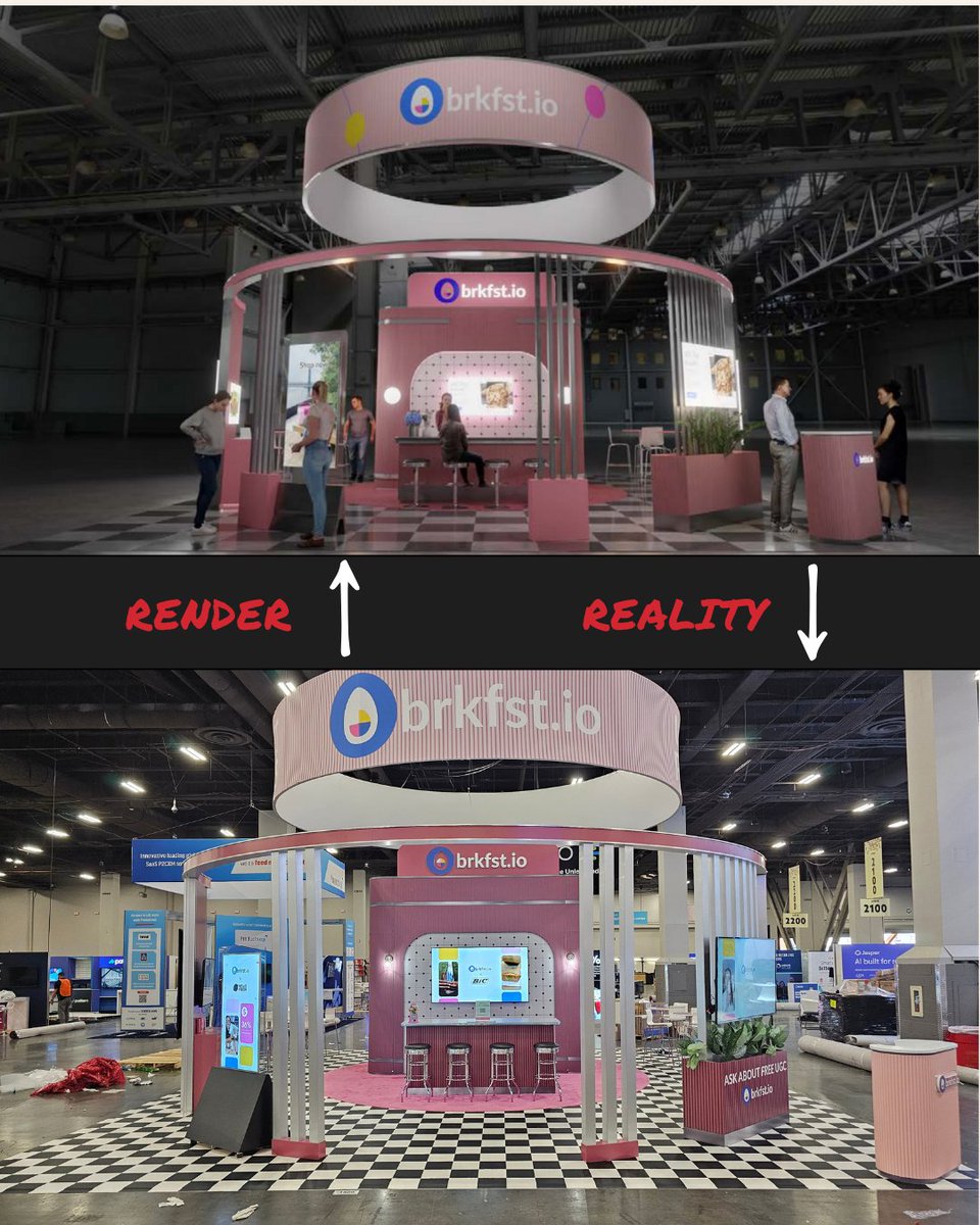 Hwy85Prod's tweet image. Your vision, our build. See the render vs the real deal. 🔥
#Tradeshow #Highway85