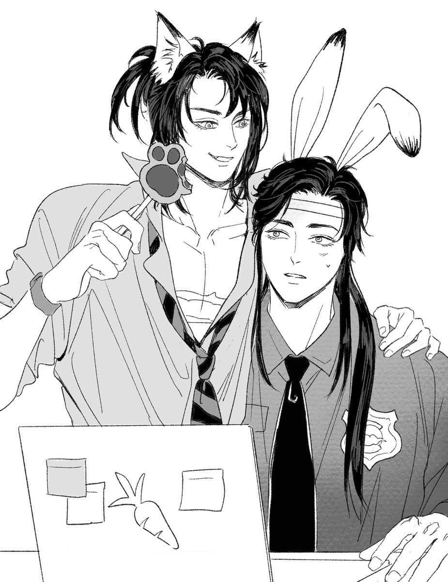 RGmieP's tweet image. #xicheng as 🦊 &amp;amp; 🐰