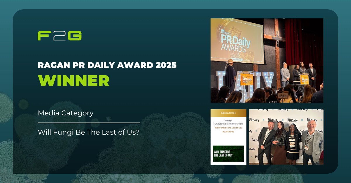 F2Gltd's tweet photo. We’re pleased to share that our awareness initiative with @LifeSciComms on the threat of fungal infections earned a @PRDaily Award. As The Last of Us broadened public attention, we used the moment to reach wider audiences and educate around this urgent issue. https://t.co/WpPKDEZo1v