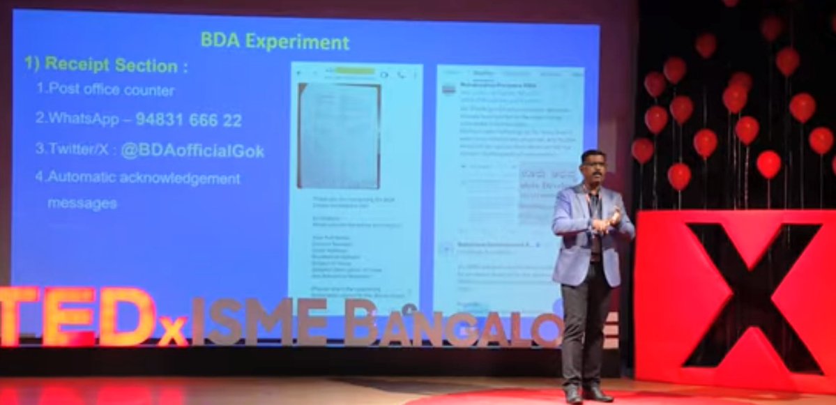 The Dynamic &amp; Action oriented Beauracrat &amp; Current <a href="/BDAOfficialGok/">Bangalore Development Authority</a> Commissioner, Capt. Manivannan P, IAS <a href="/Captain_Mani72/">Manivannan P 🇮🇳</a> , has outlined the 7 Choke points &amp;  7 Step Solution for #Bengaluru Development Authority,  in his latest <a href="/TEDx/">TEDx</a> Talk !
Summarized content of his Speech  👇