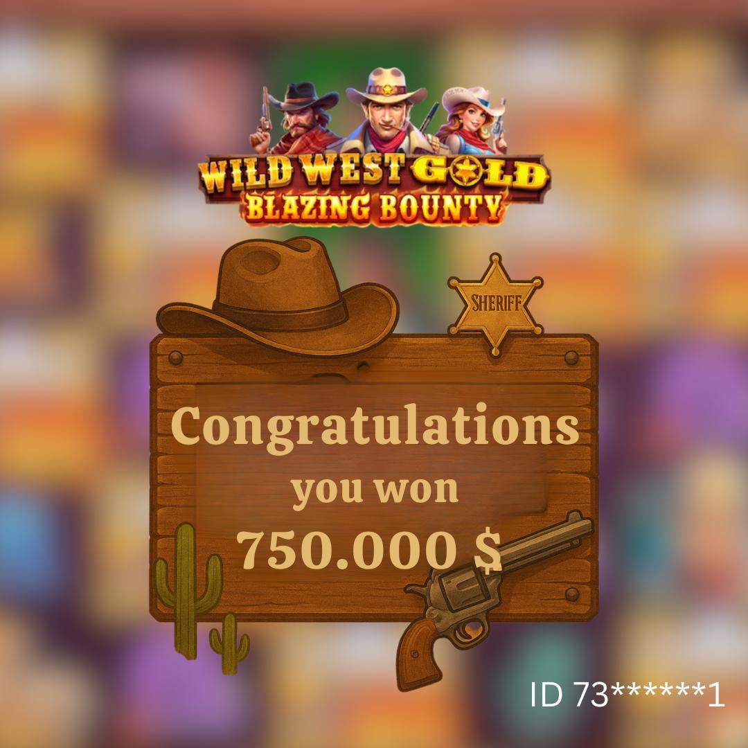 💥 BIG WIN — WILD WEST GOLD: BLAZING BOUNTY 🔥

💰 750,000 $ 💥

🎰 Our player ID 73******1 achieved an incredible win in the Wild West Gold: Blazing Bounty slot! 🔥

⚡ Play now, win, and write your own legend!
👉 winup.uno👈

#Rabona #PlayAmo #Spinz