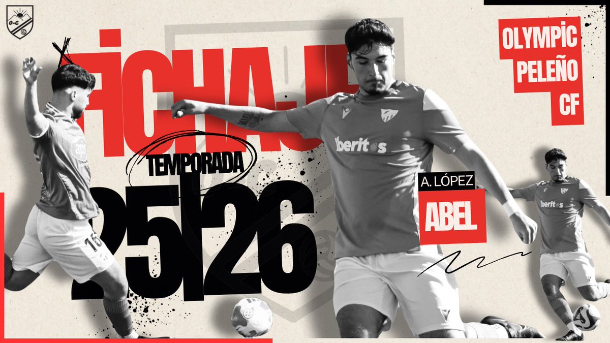 ✅ 𝐎𝐅𝐈𝐂𝐈𝐀𝐋 | Abel López , fichado.

✍️ El Olympic Peleño CF y el CD Santa Amalia, llegan a un acuerdo para el traspaso del jugador Abel.⚽️

Central de unas cualidades magníficas. 

¡Bienvenido a tu nueva casa ABEL !!🔴⚪️
