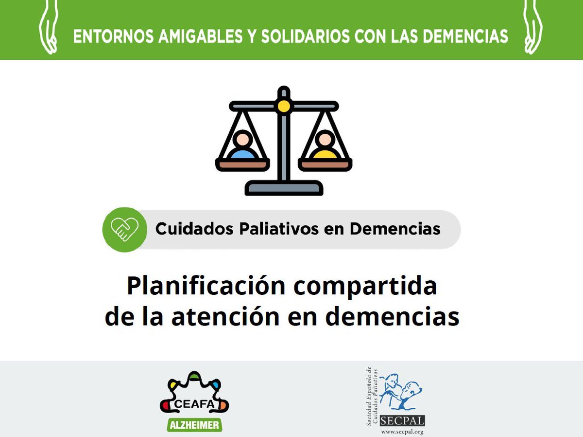AlzheimerCeafa's tweet image. La planificación compartida es fundamental para garantizar una atención digna a las personas con #demencia.

Involucrar a la persona, su familia y los profesionales en la toma de decisiones permite respetar sus preferencias.

➡️ceafa.es/es/que-comunic…

#Alzheimer #Cuidados
#CEAFA