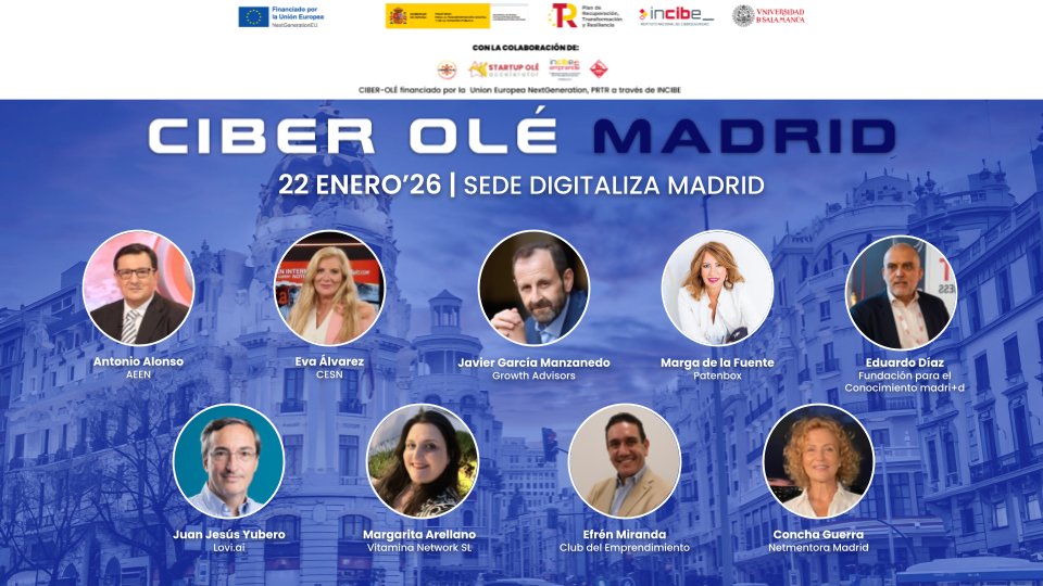 CiberOle's tweet photo. Únete GRATIS a nuestras charlas y talleres del programa de actividades especializadas en impulsar iniciativas emprendedoras en ciberseguridad. 🛡️💡

📅¡Te esperamos en Madrid el 22 de enero! 👥 Regístrate aquí 👉 https://t.co/DCt641Ma7c https://t.co/s3f907bJ02
