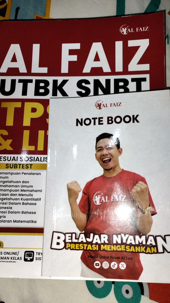 gisel34242's tweet photo. WANT TO SELL PRELOVED 📚
Buku Al Faiz UTBK 2025
Cuma 90k aja! 😍

✨ Kondisi:
• Coretan pensil dikit bangeeet ✏️
• Masih ada notebook nya 📝
• Lokasi Semarang 📍

Yang mau bisa DM yaa! 🤗
#utbk #preloved #zonauang #BukuUTBK #AlFaiz https://t.co/Niektbre7Z