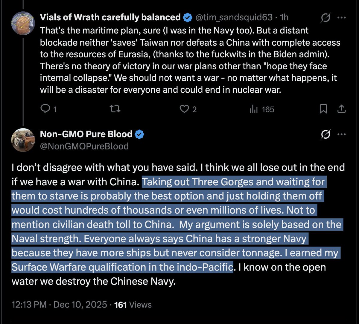 Estoy señalando esto cuando otro imbécil me dice que deje de obsesionarme con las proclamas de 3GD. "Tranquilo, nadie se