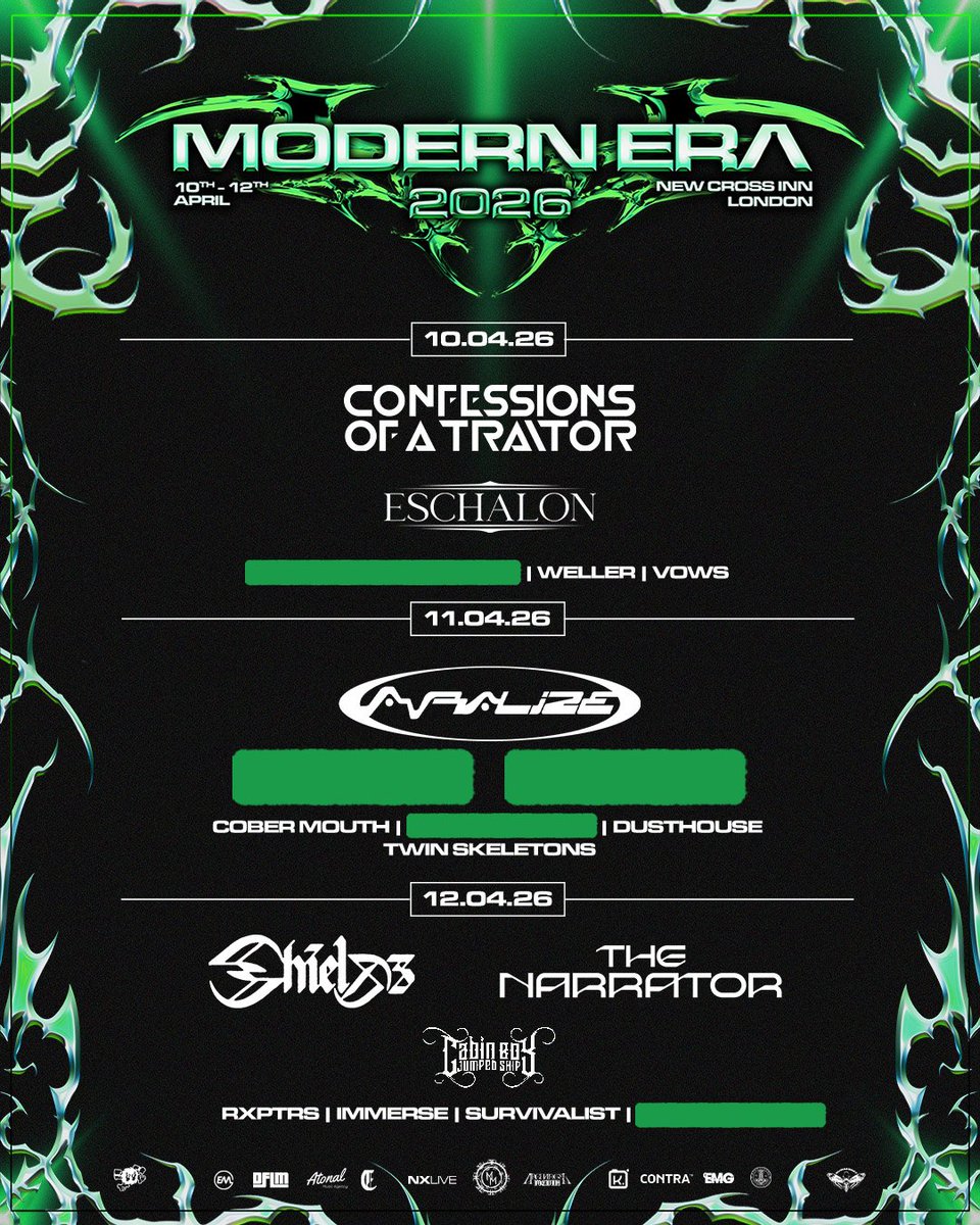 Friday Headliner, Modern Era 2026, London