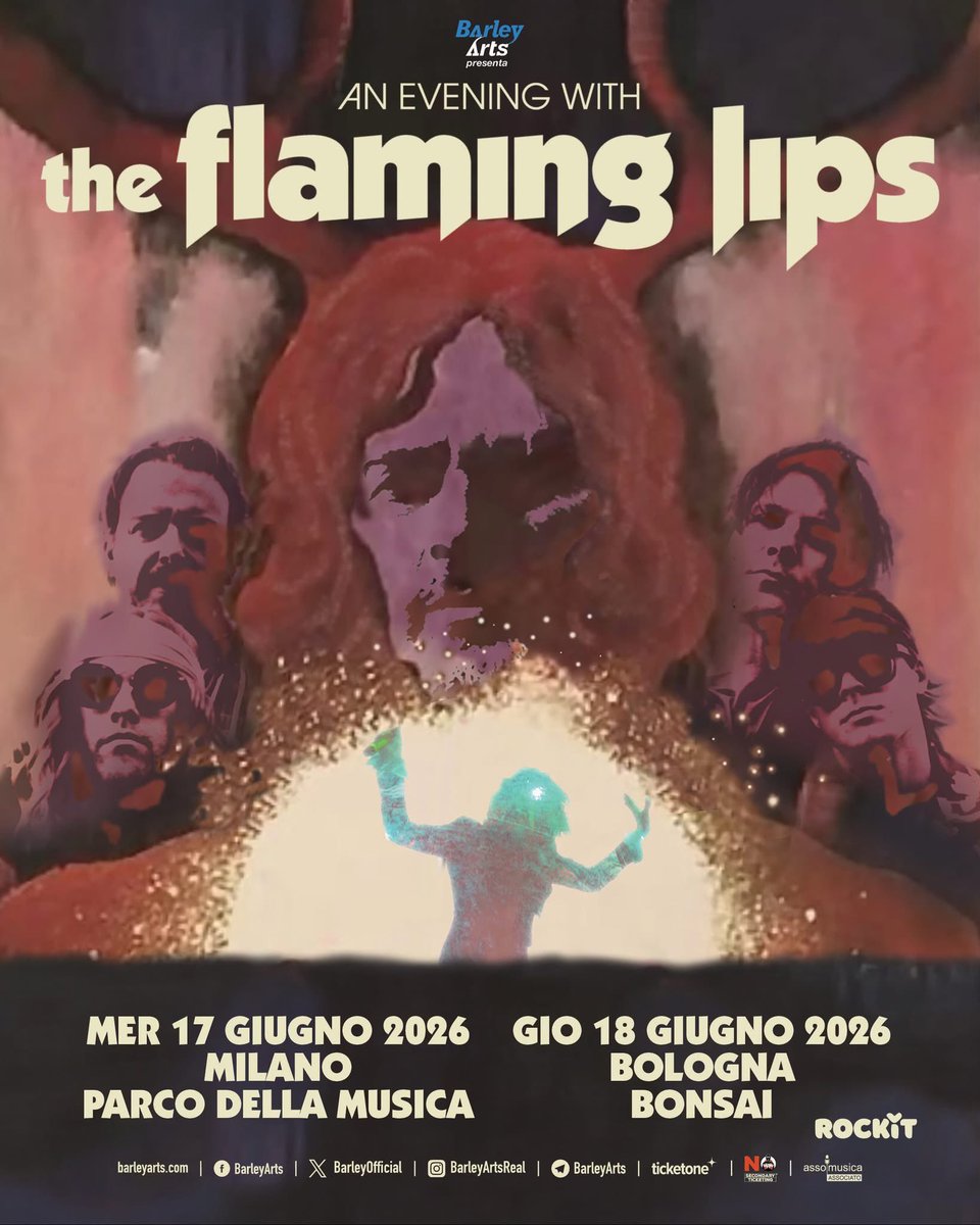 【激レア】FLAMING LIPS 1994年ライブポスター オリジナル The Flaming Lips - Live at Lollapalooza in Cincinnati, OH (July 20