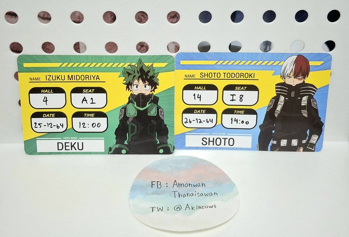 Akineows's tweet photo. 2ใบ 120฿ 

ส่งลทบ. +40 (หนัก50)
รับธ. / วอลเล็ต 
#ตลาดนัดอนิเมะรวมด้อม #ตลาดนัดอนิเมะ #ตลาดนัดmha #MyHeroAcademia  #ตลาดนัดmyhero #ตลาดนัดมายฮีโร่ https://t.co/mAFxwwnWQF