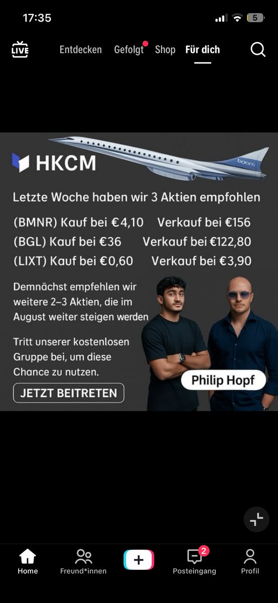 TrumpMoneyCoin0's tweet photo. @hoss_crypto Bro jemand macht mit deine Namen TikTok Werbung https://t.co/YZULUaMKKk