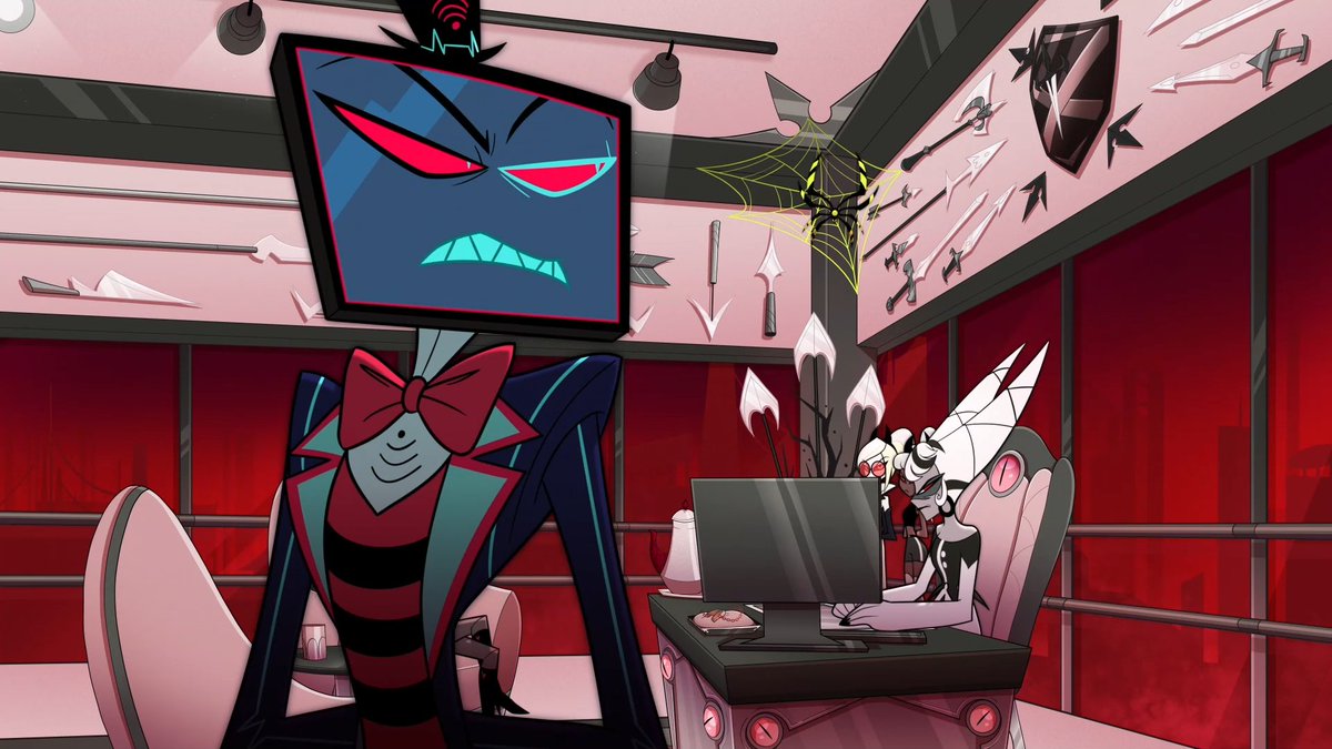 Vox with eyelashes frame thread 🧵 

(You may add more in the comments if I missed some) Some frames may be vague/not as prominent but I added them because they seemed like lashes to me)
#hazbinhotel #hazbinhotelvox