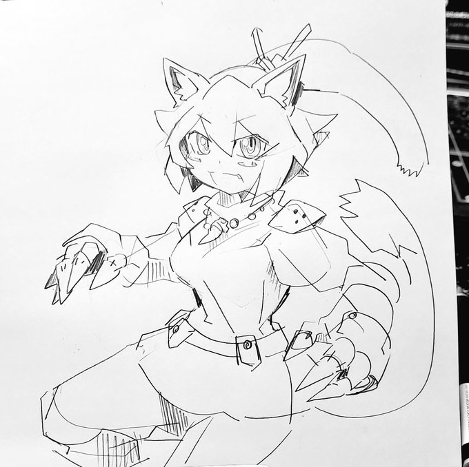 かんたんテンプレな感じのケモ子ちゃん 