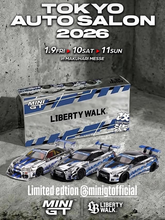 MINI GT LBWK 東京オートサロン2026 GT-R3台セット　2個 MINI GT LBWK 東京オートサロン2026 GT-R3台セット 2個 - メルカリ