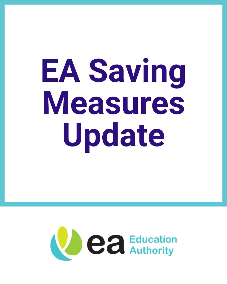 Ed_Authority's tweet photo. The Education Authority is today publishing an update on the savings measures it announced last month.
 
These savings are in response to a projected funding shortfall of circa £300m for 2025-26.
 
This update document has been provided to the NI Assembly's Education Committee.

Read more: https://t.co/4GhxA2GihU