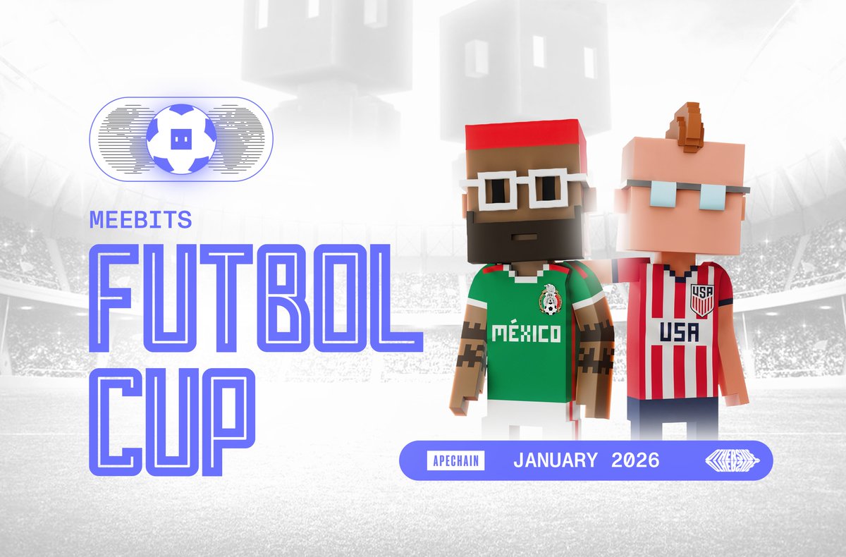 Meebits Futbol Cup 🏆

Digital avatars + Physical figurines.

Coming 2026 🇺🇸🇲🇽🇨🇦🇦🇷🇧🇷🇪🇸🇫🇷🇰🇷.