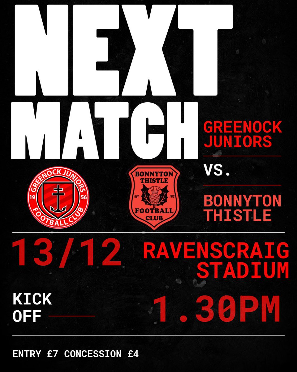 Greenock Juniors FC tweet media