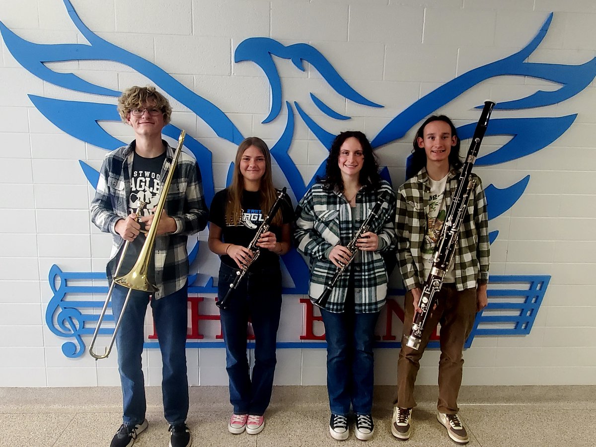 Congratulations to Jameson Myers, MacKinzie Wolf &amp; Jackson Wolf for being selected for the 2026 OMEA District 1 MS Honors Band and Tyler Bengry, Cameron Brinker, Maddy Mohn &amp; Leah Sholey for being selected for the 2026 OMEA District 1 HS Honors Band! 🎵