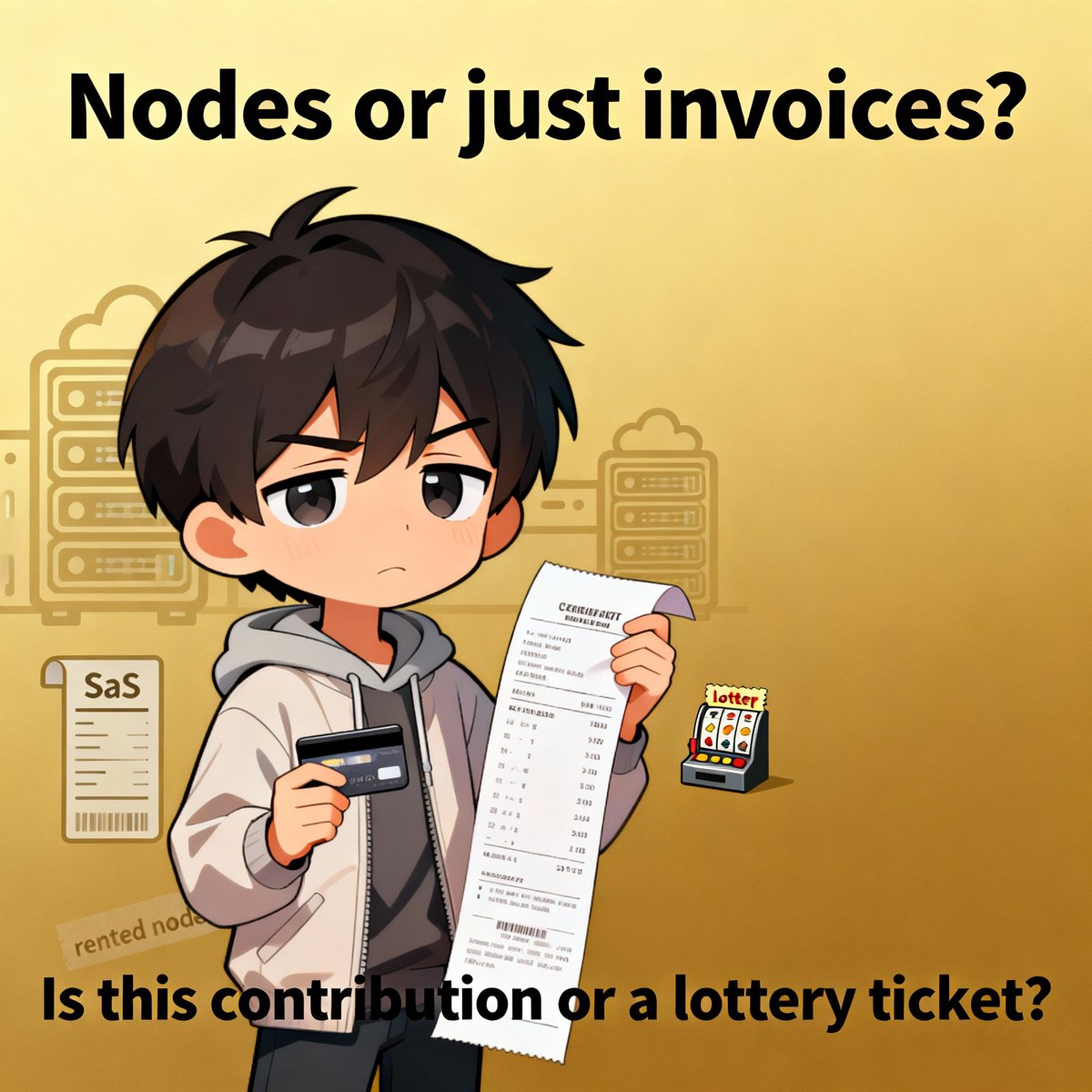 Gensyn Community Went Crazy🤪

They really said
“HERE take my $1000” for nodes 😭😂

I am seeing people on X now
> Rented SaaS nodes like NodeGarden and calling it “contribution” 💀
> No idea what’s running, just vibes and invoices 💸
> You didn’t run a node, you just swiped a