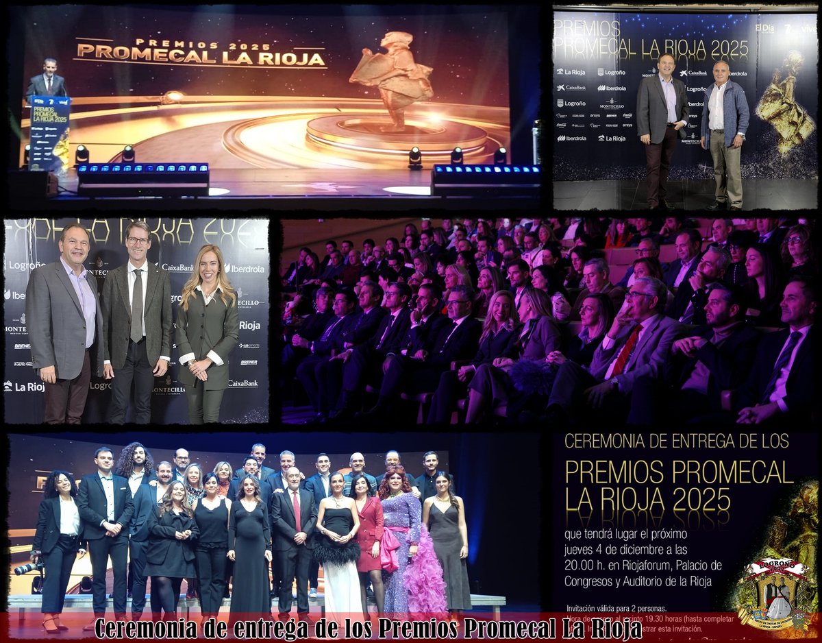 Hemos asistido a la Ceremonia de entrega de los Premios Promecal La Rioja, que un año más ha tenido lugar en Riojaforum.