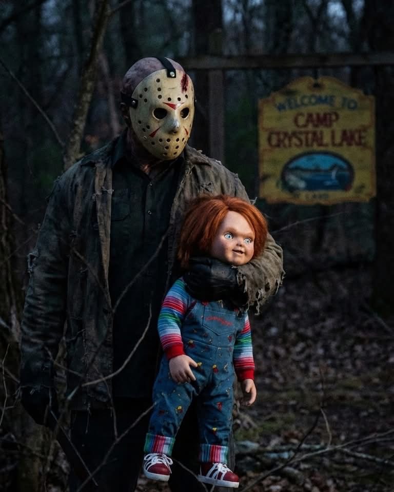 Chucky_Tribute's tweet photo. Jason Voorhees bought him a Chucky doll
#chucky
#JasonVoorhees
#horrorbrew
#horrorfilm
#horrorart
#HorrorTerror
#HorrorStory
#HorrorNovel https://t.co/hVuleEsVcp