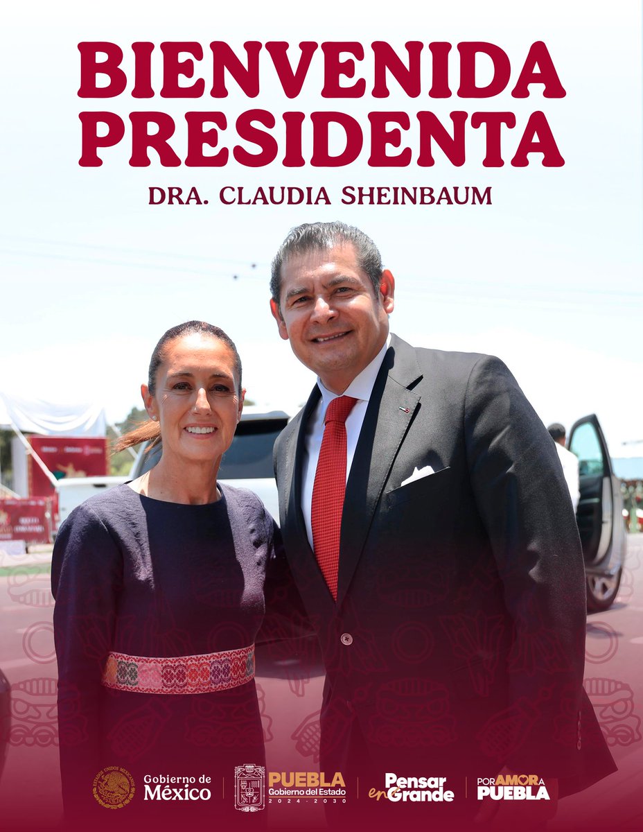 La presidenta <a href="/Claudiashein/">Claudia Sheinbaum Pardo</a> encabeza la inauguración del Hospital San Alejandro, un proyecto clave que refuerza la atención médica y refleja la coordinación con el <a href="/Gob_Puebla/">Gobierno de Puebla</a> en favor de la ciudadanía. 🏥👨‍👩‍👧‍👦 #BienvenidaPresidentA

#PensarEnGrande 🫶 #PorAmorAPuebla