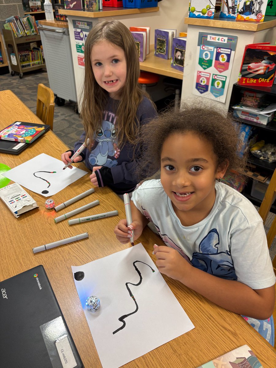 Morgret_STEAM's tweet image. Our 1st grade had a blast coding with colors, creating programs, and learning about sensors on our @Ozobot for #HourOfCode! 🤖💡 Their curiosity lit up the room—we love seeing our youngest learners dive into computer science! 🌈✨ #CSEdWeek #STEAM @clearprincipal @Miss_Balafoutas