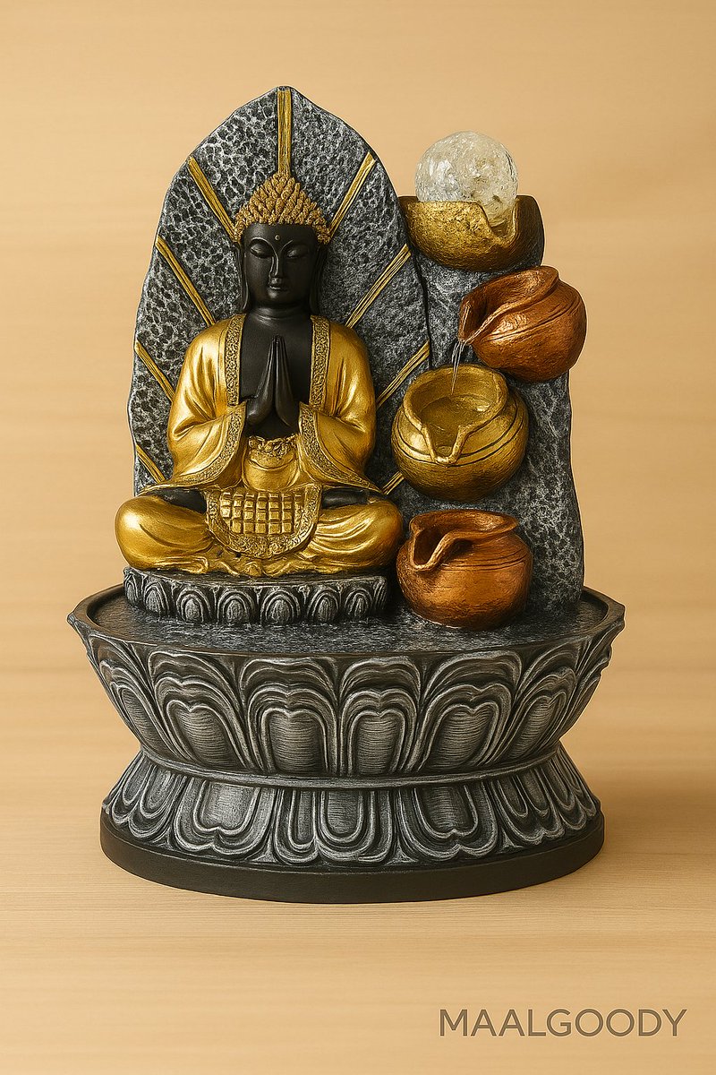 MaalGoody's tweet photo. Maalgoody Deluxe Buddha Tabletop Water Fountain with LED Lights, Gold and Black, Resin, Indoor Zen Decor.
Shop Now :- https://t.co/5OsWzDYEXz
#BuddhaFountain #ZenDecor #MeditationSpace #IndoorFountain #PeacefulHome #HomeSerenity #SpiritualDecor #MindfulLiving #YogaRoom #ZenLife https://t.co/4CDZTGUHgF