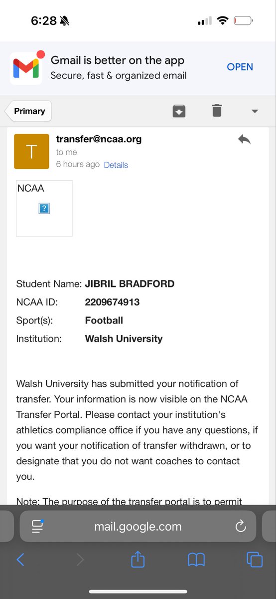 I have officially entered the transfer portal with 2 years of eligibility left.
Recruitment Open!!!!
6’2 265lbs 

hudl.com/v/2TFkFB